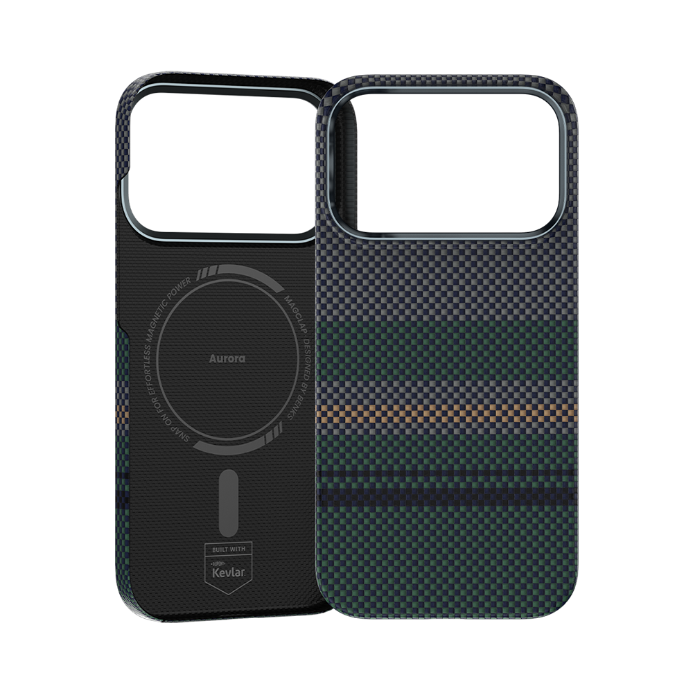 Benks iPhone 17 Pro Max Case with integrated lens protection, crafted from tough Kevlar® Fiber for superior defense and MagSafe compatibility.