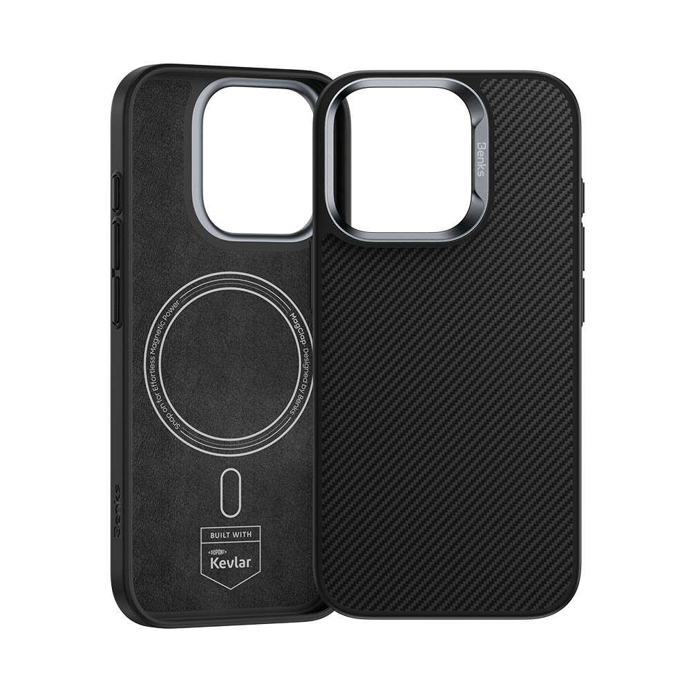 Protect your iPhone 15 Pro Max with the ArmorLite Case, a MagSafe case built with aramid fiber (Kevlar® 600D) for ultra-lightweight yet durable defense. This slim, rugged iPhone 15 Pro Max case combines a sleek profile with high-grade impact resistance, offering reliable protection without bulk. Perfect fit, lasting quality.