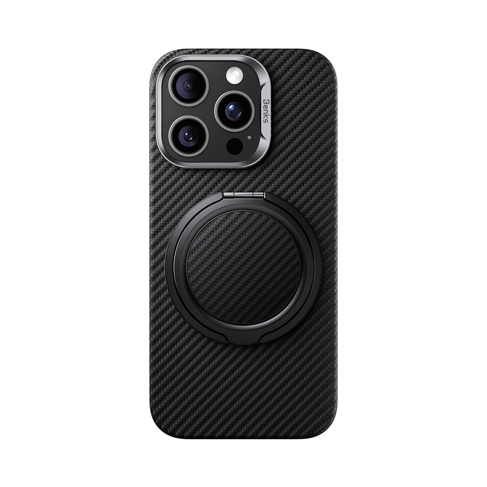 Benks MagSafe phone grip shown on iPhone 16 Pro Max