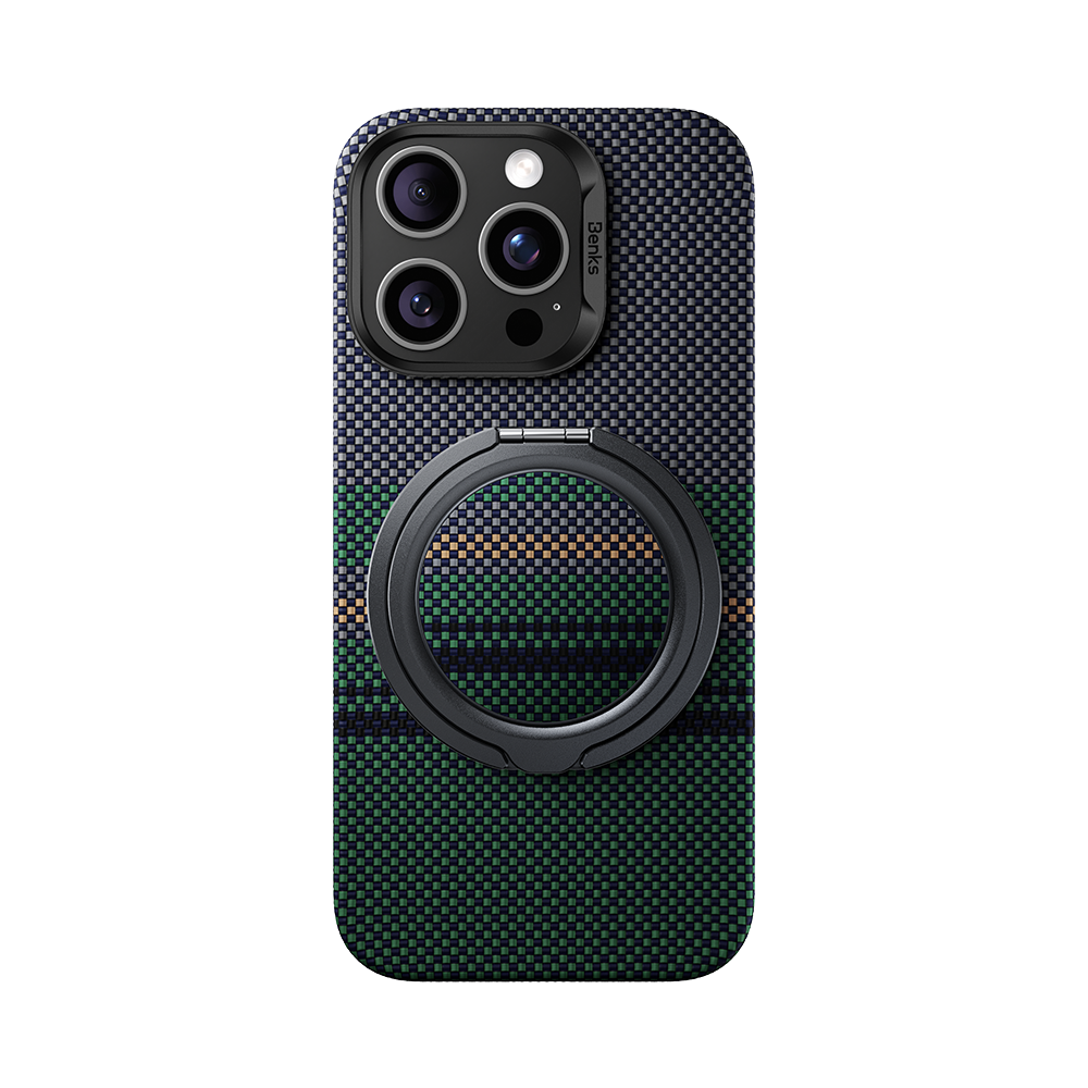 MagSafe grip paired with aramid fiber iPhone case