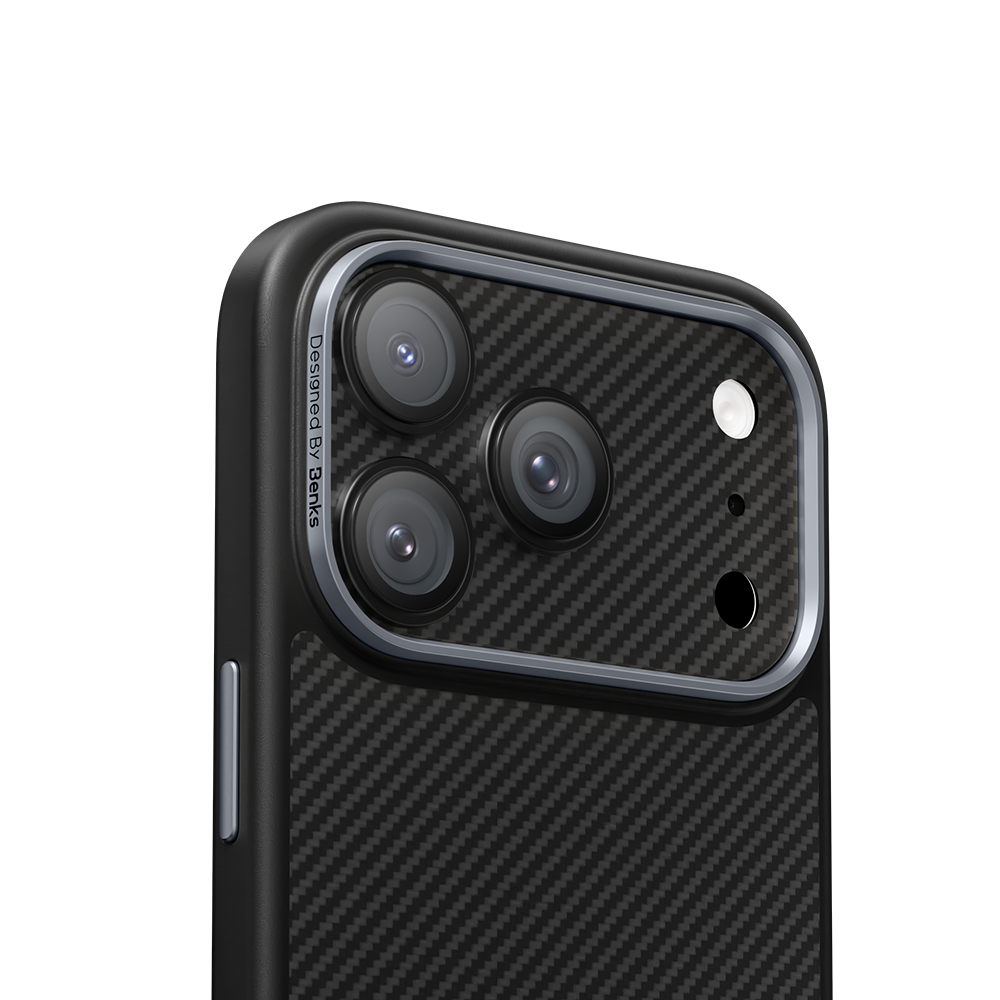 iPhone 17 Pro Max camera lens protector with aramid fiber reinforced frame