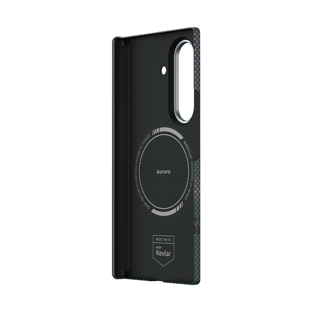 Premium Kevlar® Galaxy Z Fold 7 case, featuring MagSafe compatibility, slim design, and full-body protection