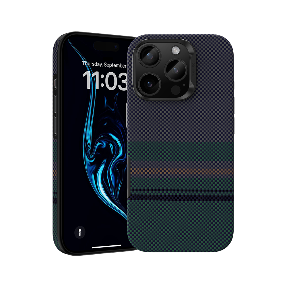 Aurora ArmorPro Case with 600D Kevlar® Fiber offering durable and robust protection for iPhone 16 Pro Max