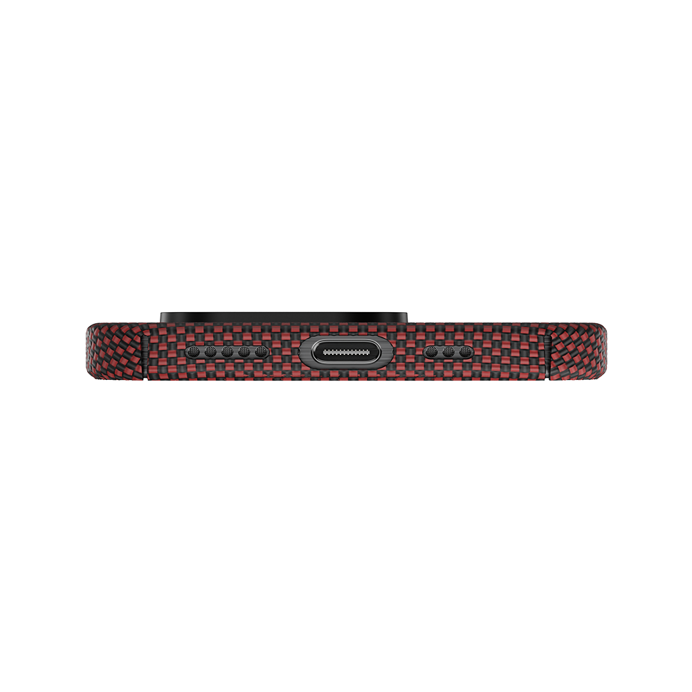 GoldenTide ArmorAir Case with 600D Kevlar® Fiber undergoing durability test for maximum protection of iPhone 16 Pro