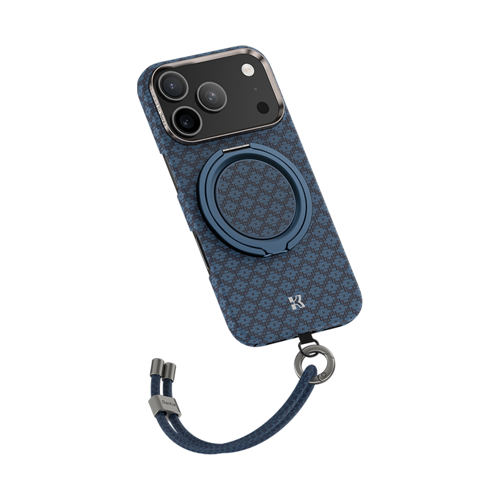 Side view of Benks iPhone 17 Pro Case with MagSafe phone grip, featured in premium packaging with sleek design and magnetic charging capability.