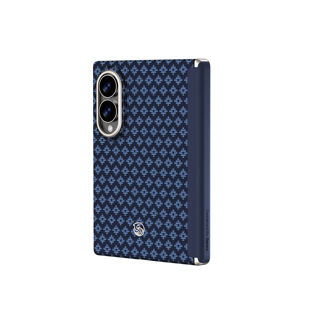 Benks Grand Combo ArmorGrid Air Azure Blue Kevlar case for Samsung Galaxy Z Fold 8 — product image 3 PNG