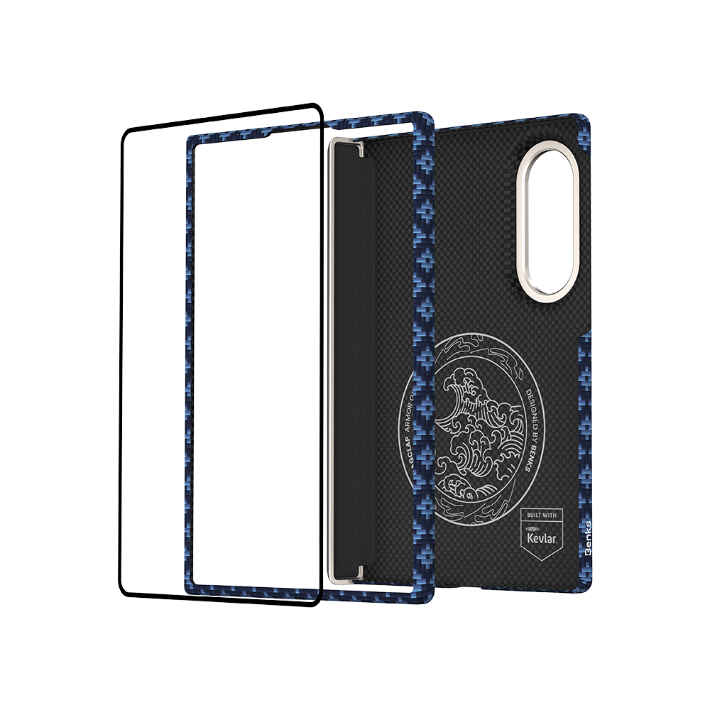 Benks Grand Combo ArmorGrid Air Azure Blue Kevlar case for Samsung Galaxy Z Fold 8 Ultra — product image 7 variant