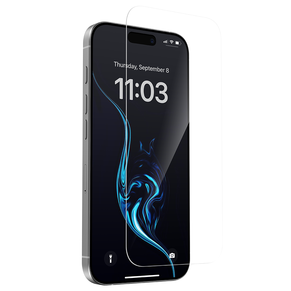 Ultra-clear tempered glass screen protector for iPhone 16 Pro Max