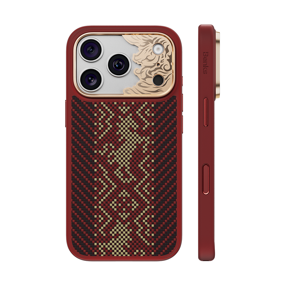 Knight Pro Red Case built with Kevlar® for iPhone 18 Pro