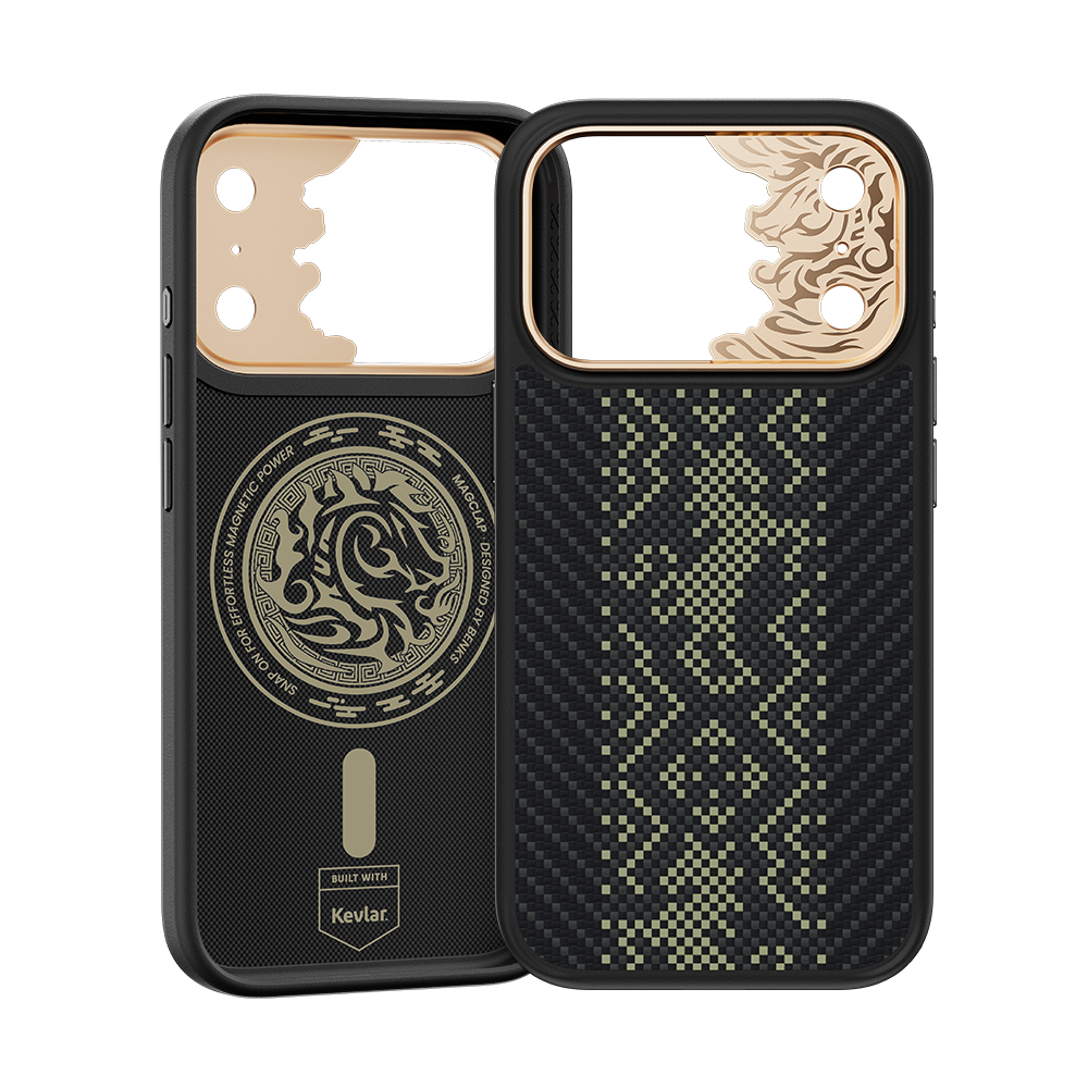 Knight Pro Black Case built with Kevlar® for iPhone 18 Pro Max