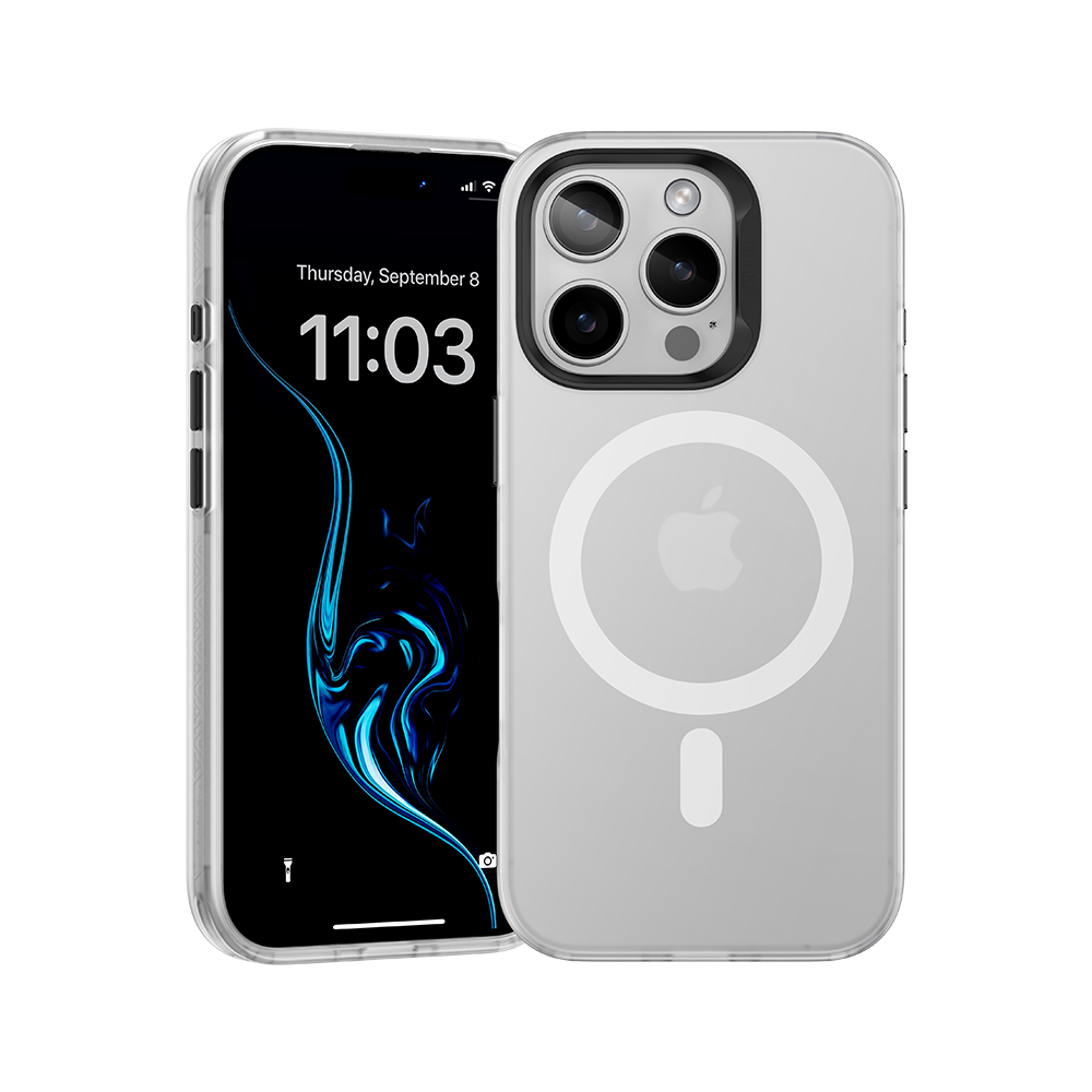 Discover the Lucid Armor MagSafe case for iPhone 16 Pro Max, featuring InvisWarrior™ protection in a soft-touch, minimalist design. This ultra-slim case combines seamless MagSafe compatibility with durable defense, offering a smooth feel and enhanced grip for everyday style and security.