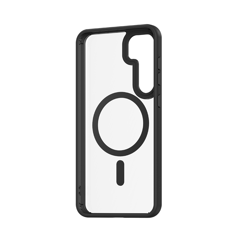 Samsung S24+ Phone Case with MagSafe Compatibility, allowing for seamless attachment of MagSafe accessories and convenient wireless charging capabilities