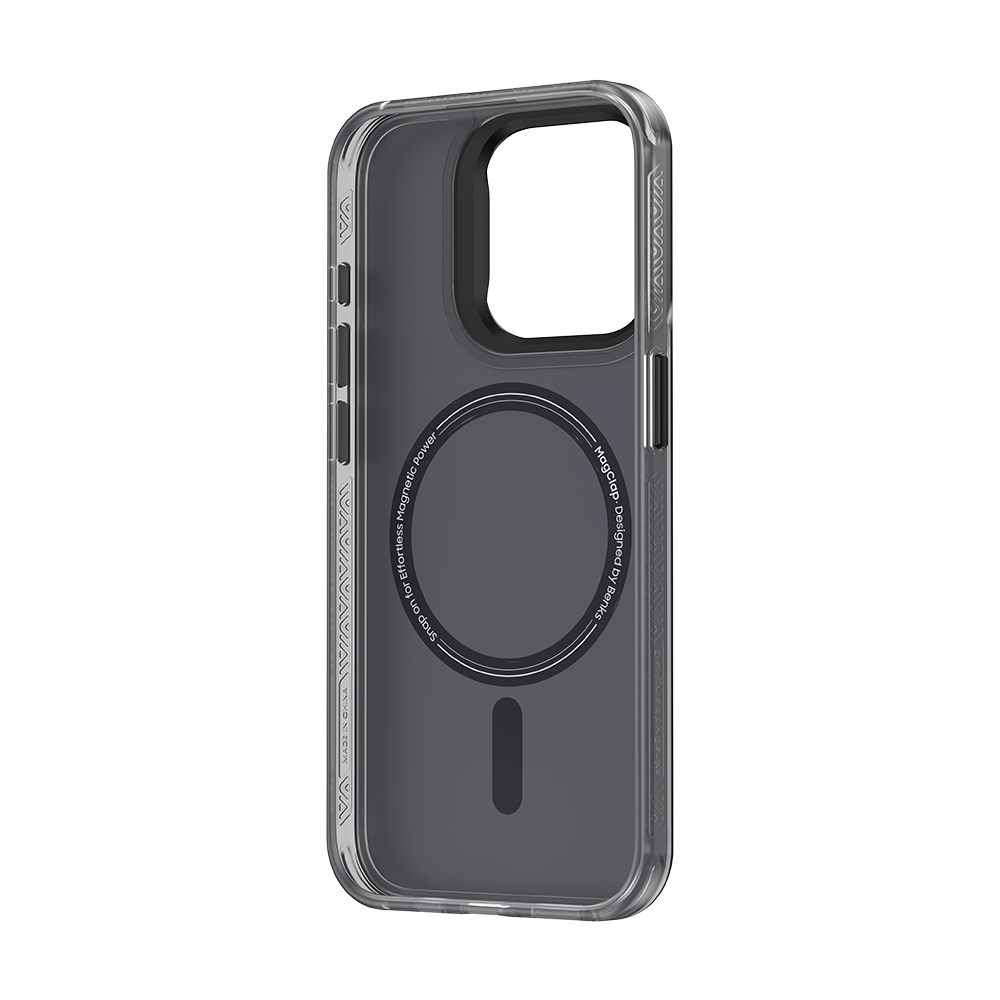Slim Yet Strong MagClap Kangrinboqe Case for iPhone 15 Pro Side view of the MagClap Kangrinboqe Case for iPhone 15 Pro, showcasing its slim yet strong design that ensures robust protection without adding bulk.