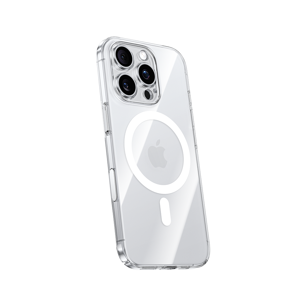 MagClap Crystal Phone Case for iPhone 16 Pro Max With Button