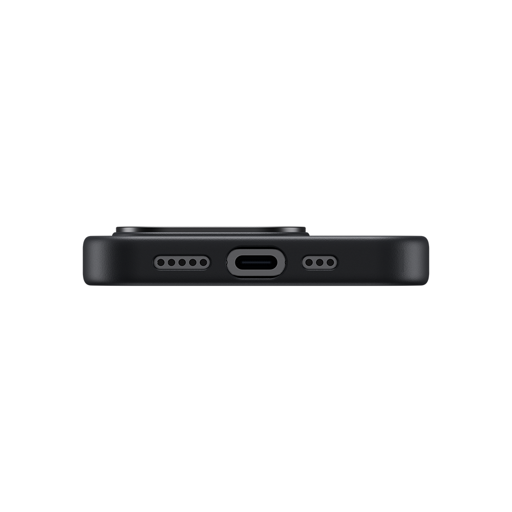This image illustrates how effortlessly the Montage ArmorPro Case can be detached from an iPhone 14 Pro Max. The design allows for quick and easy removal of the case, making it convenient for users to switch between cases or use their phone without a case as needed.