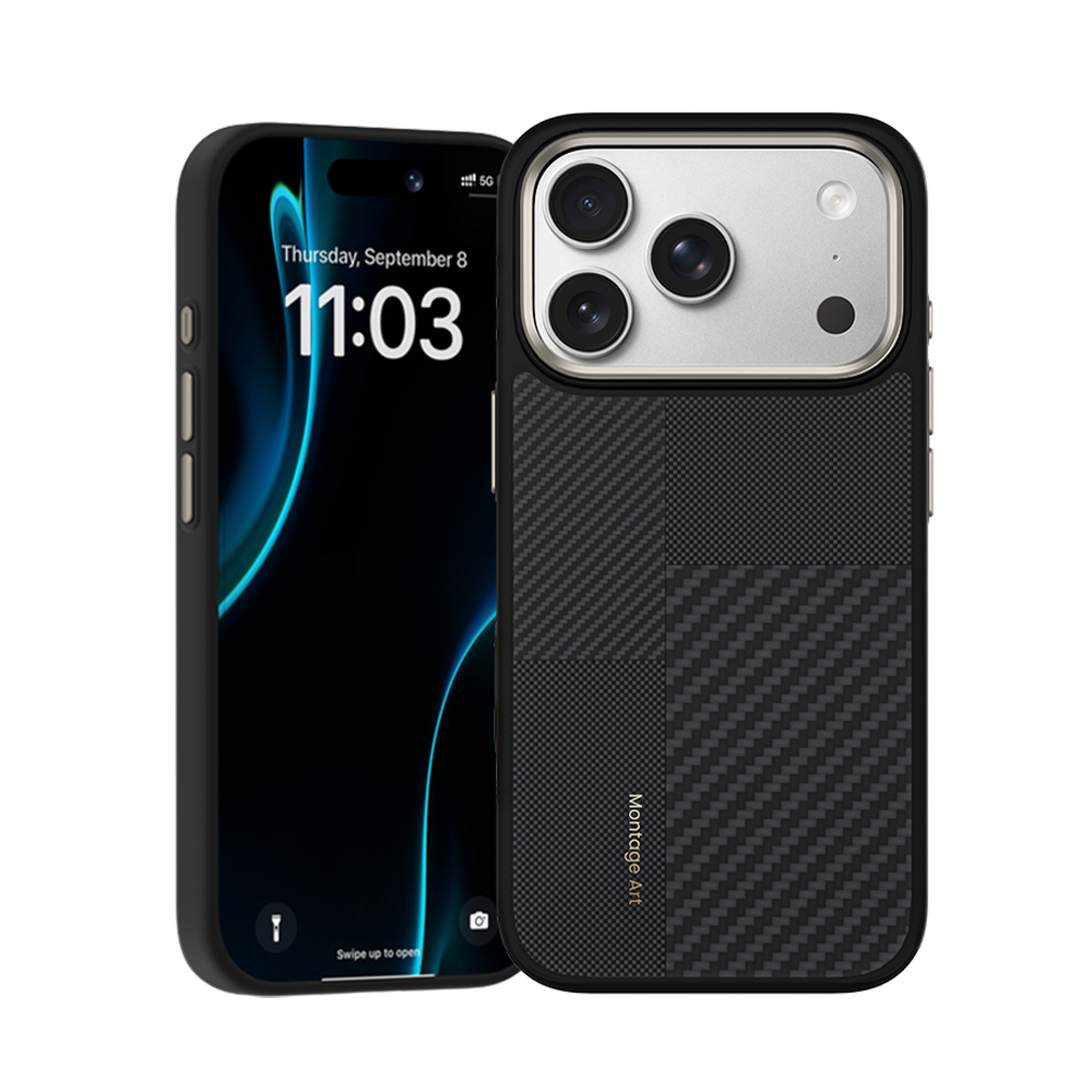 Front view of the Benks ArmorPro Kevlar® case, providing a premium, lightweight layer of protection for your iPhone 17 Pro Max.