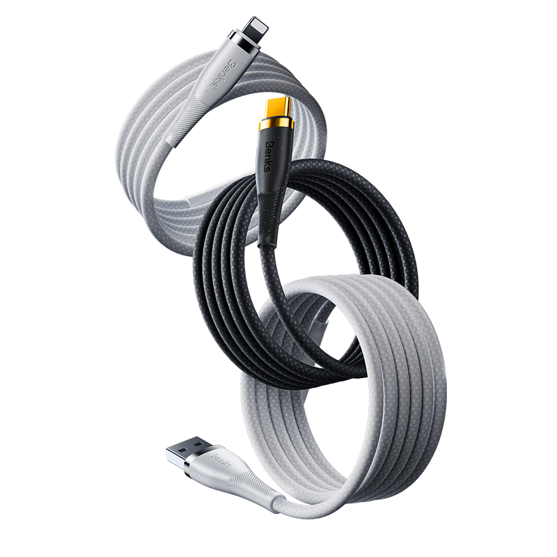 PowerWeave PD Fast Charging Cable: A robust and efficient charging solution, engineered for universal device compatibility. Offers reinforced durability, guaranteed safety during charging, and high-speed capabilities up to 100W, providing a fast and secure power boost for a variety of phones.