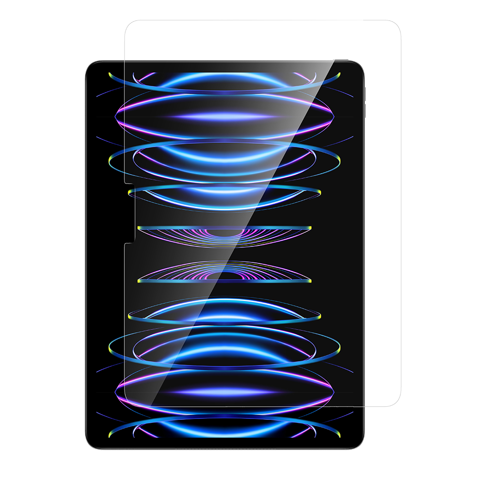 Ultra Shield Screen Protector for iPad, offering high-definition clarity and robust scratch-resistant protection, precisely fitted for seamless coverage.
