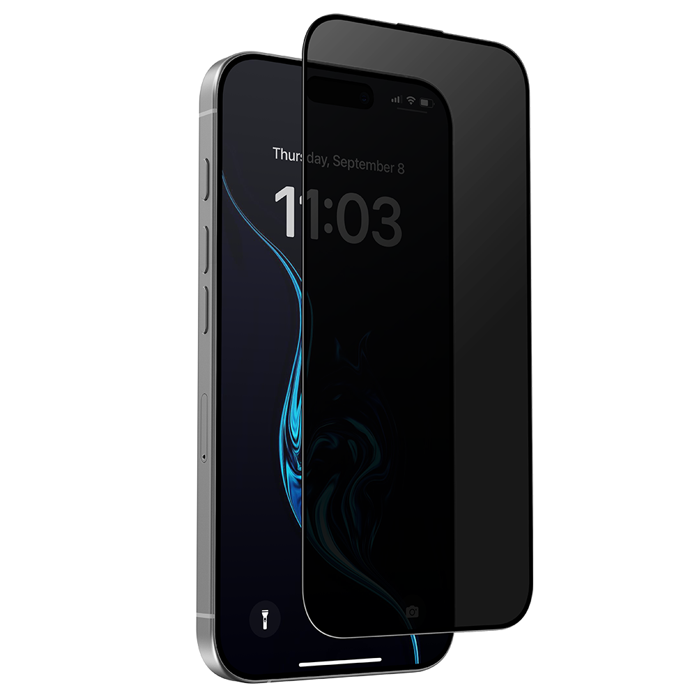 Shield your iPhone 16 Plus with the UltraShield privacy screen protector. This high-quality phone protector offers advanced privacy, blocking side views to keep your information secure, while safeguarding against scratches and impact. Enjoy clear viewing and peace of mind with UltraShield's enhanced protection.