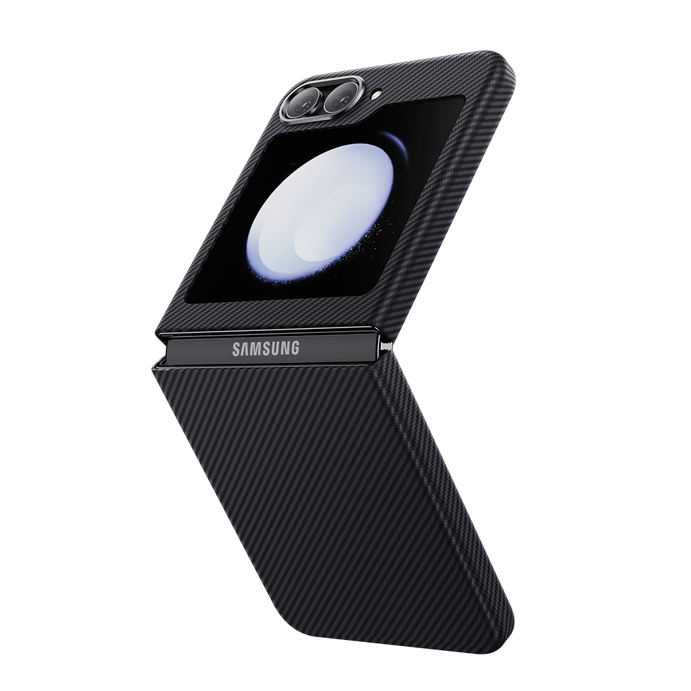 Benks ArmorAir Case for Samsung Galaxy Z Flip 5, crafted with DuPont™ Kevlar® fiber, featuring an ultra-slim, minimalist design for durable and robust protection.