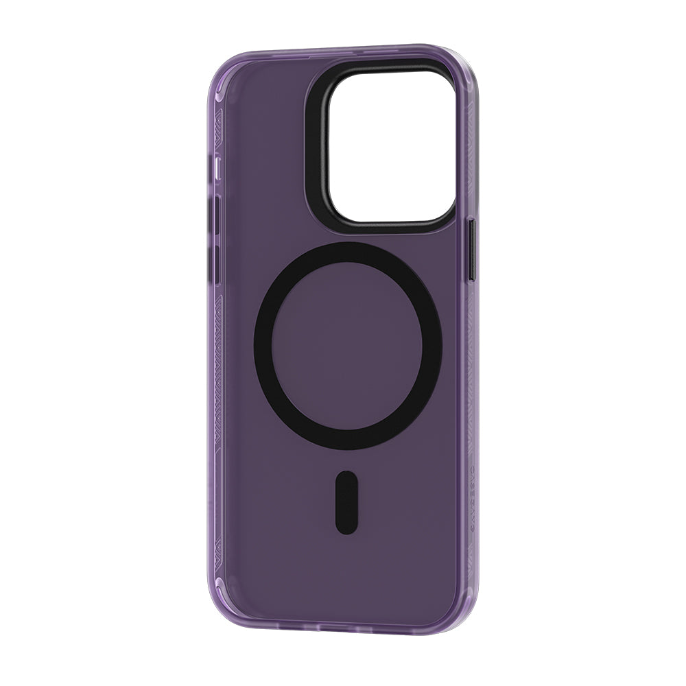 MagClap™ Lucid Armor Phone Case with a minimalist design, providing robust protection without compromising on style, featuring MagSafe compatibility and a non-yellowing, fingerprint-resistant finish.