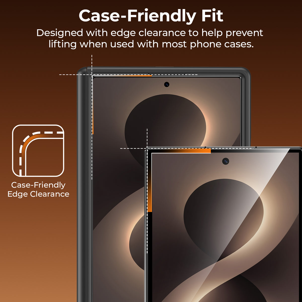 Protector de pantalla GlassWarrior AR para Samsung Galaxy Z Fold 7