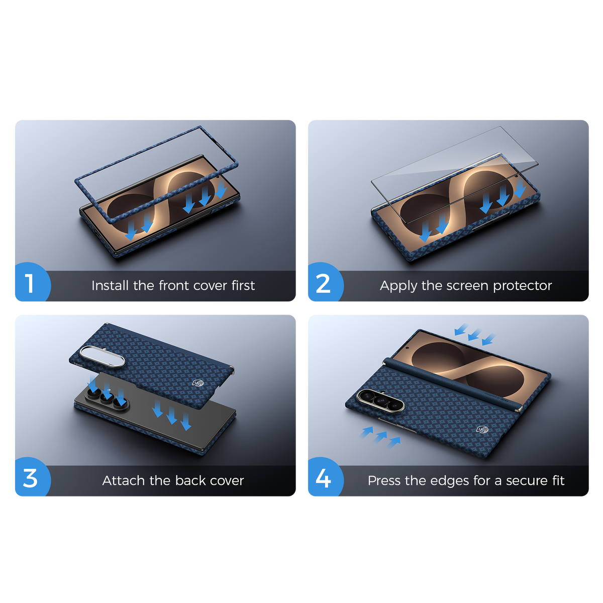 fold 8 ultra case installation