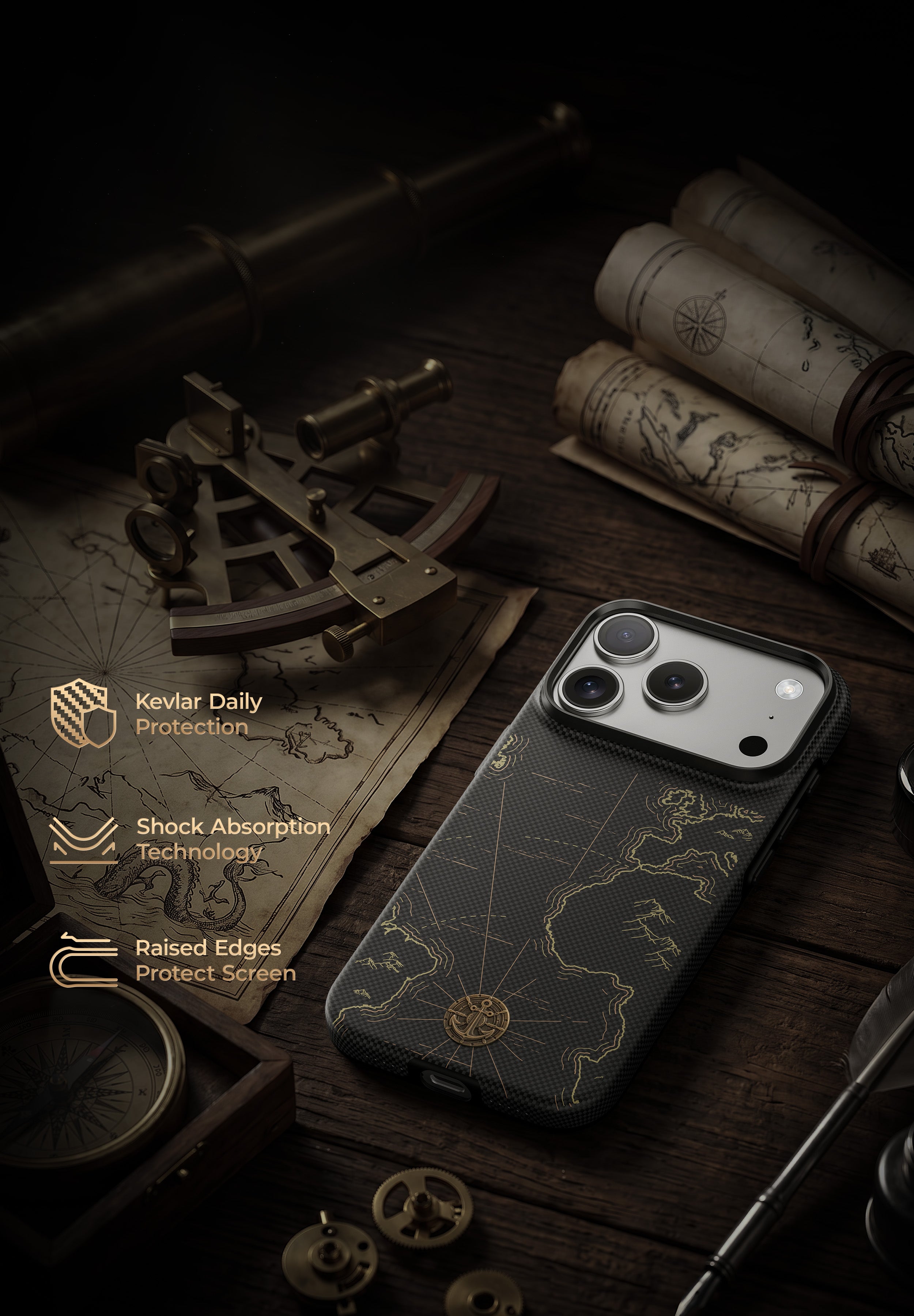 Benks ArmorEdge Navigator Air Kevlar Case for iPhone 18 Pro Max 2