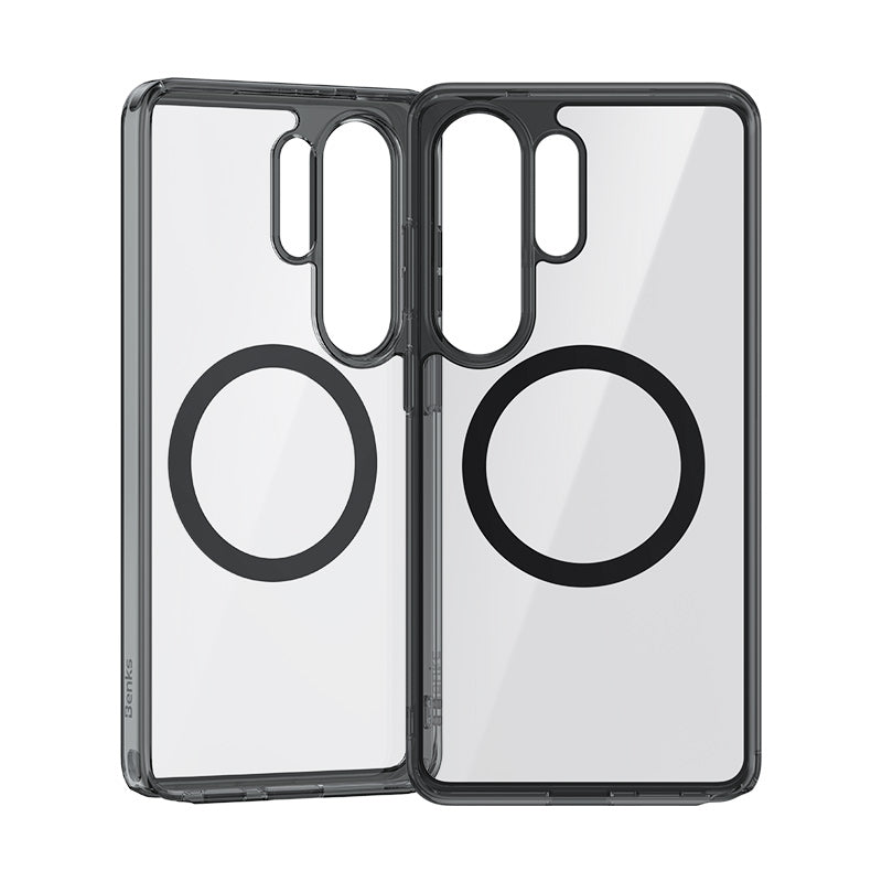 Clear phone case for Samsung Galaxy S26 Ultra with MagSafe magnetic alignment