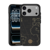 Benks ArmorEdge Kevlar case for iPhone 17 Pro Max black with world map engraving