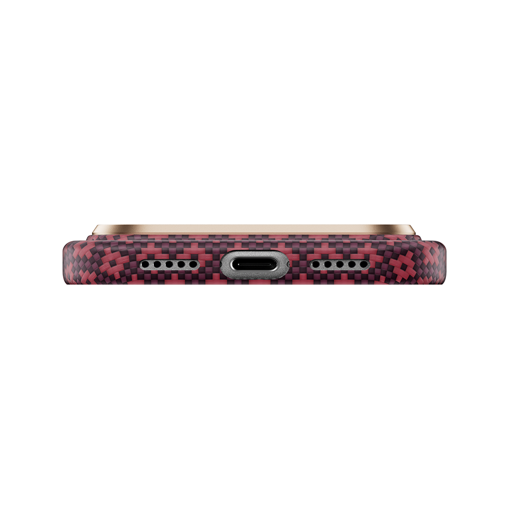 ArmorGrid Air Cherry Purple Case built with Kevlar® for iPhone 18 Pro Max