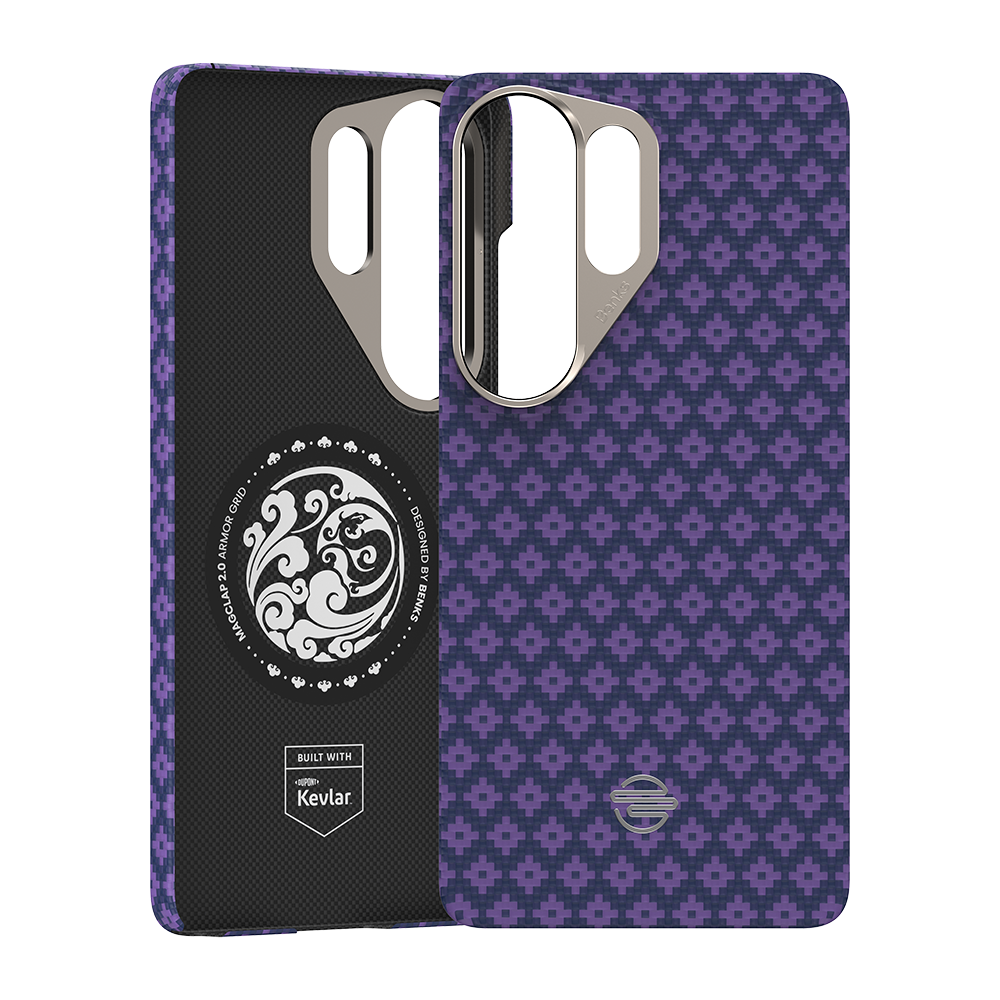 ArmorGrid ArmorAir Case Built with Kevlar® for Samsung Galaxy S26 Ultra - Peri Purple