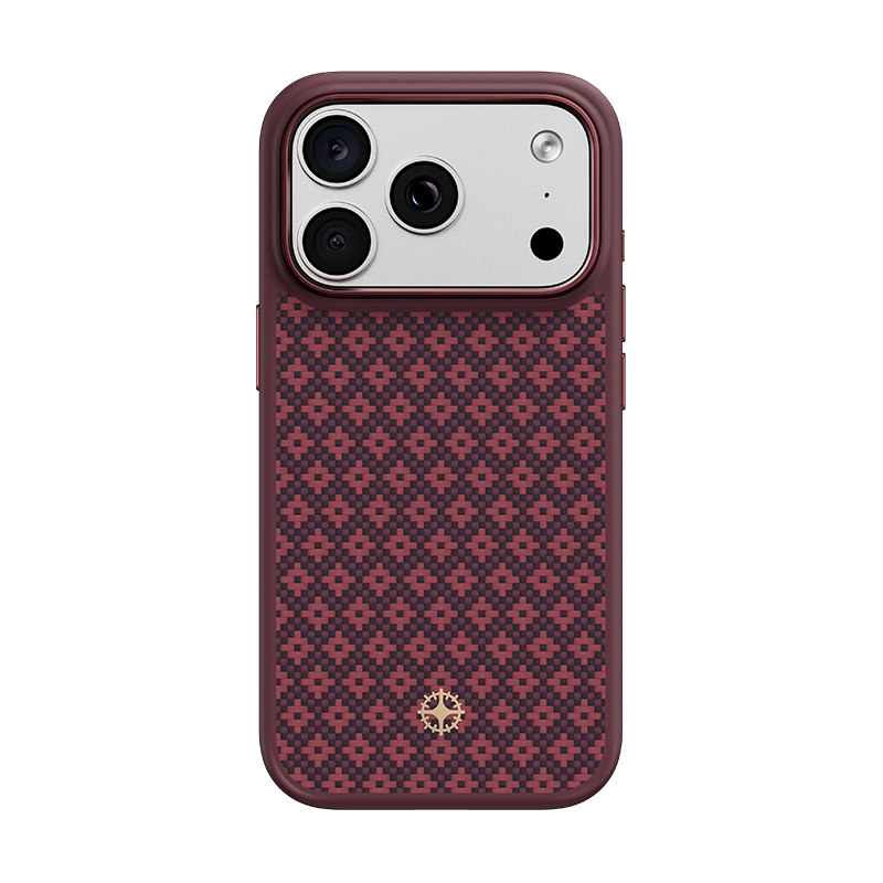 ArmorGrid Pro Cherry Purple Case built with Kevlar® for iPhone 18 Pro