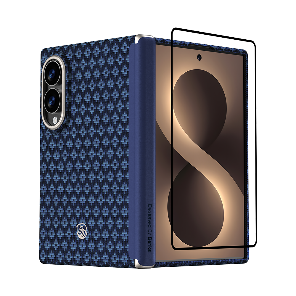 [Grand Combo] ArmorGrid Air Obsidian Black Case built with Kevlar® for Samsung Galaxy Z Fold 8