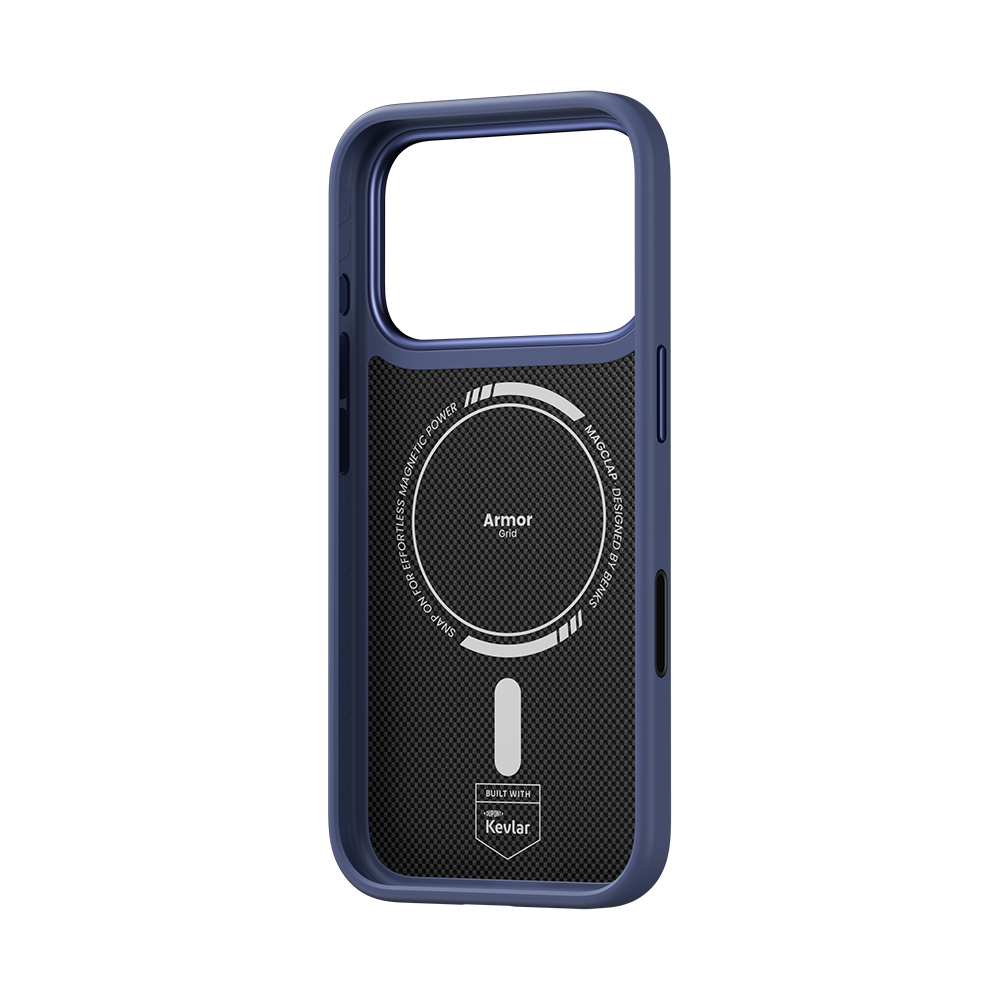 ArmorGrid Pro Beyond Blue Case built with Kevlar® for iPhone 18 Pro Max