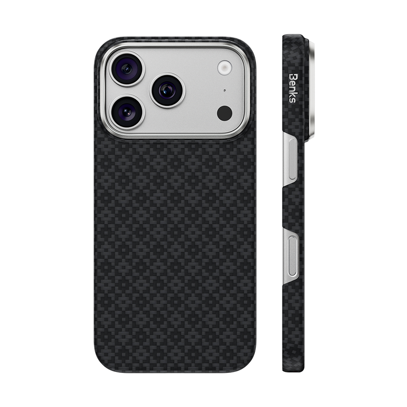ArmorGrid Air 오시디안 블랙 iPhone 18 Pro 케이스 Kevlar® 적용