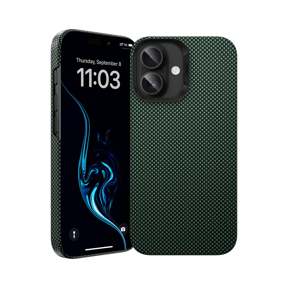 Aramid Fiber Case for iPhone 16 Plus | MagSafe Phone Case | Benks Aramid Fiber Case for iPhone 16 Plus | MagSafe Phone Case | Benks