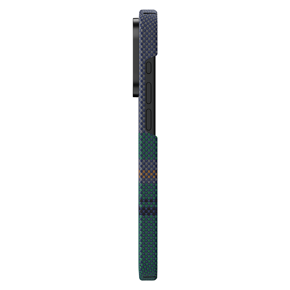 Sleek and Lightweight Aurora ArmorAir Case for iPhone 14 Pro  Side view of the Aurora ArmorAir Case for iPhone 14 Pro, showcasing its sleek and lightweight design, perfect for maintaining the phone's slim profile.