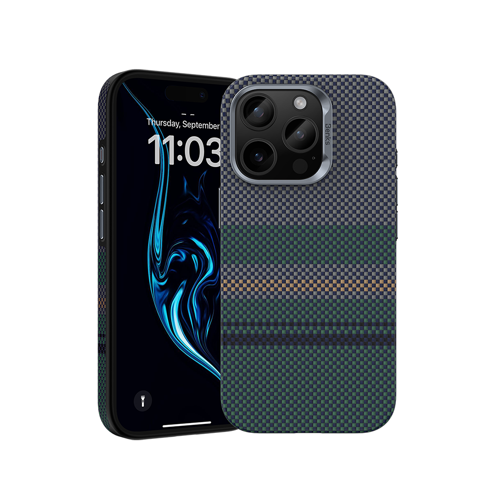 Aurora ArmorPro Case built with Kevlar® for iPhone 16 Pro with Button