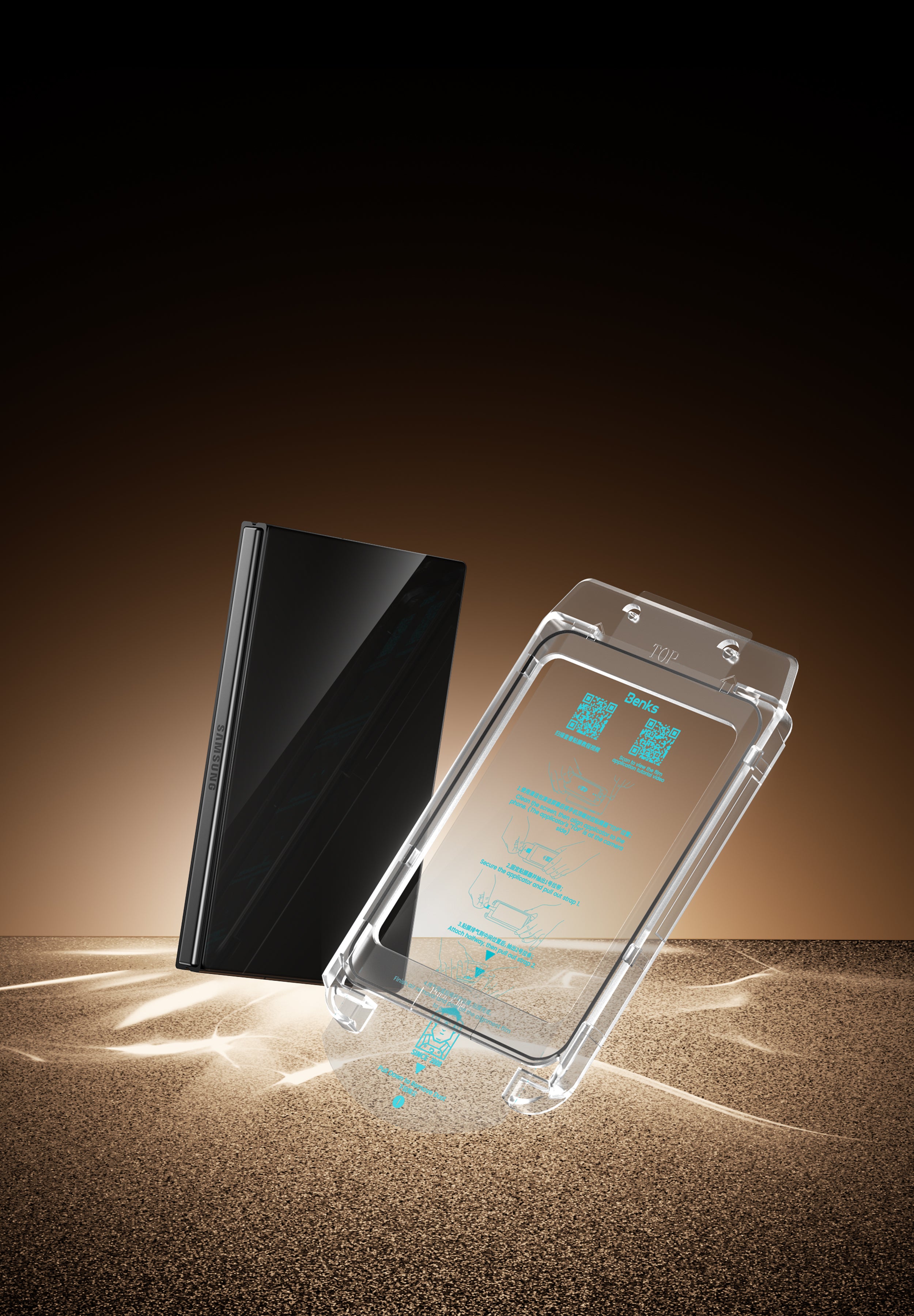 Benks GlassWarrior AR screen protector for Samsung Galaxy Z Fold 8 — product image 1 JPG