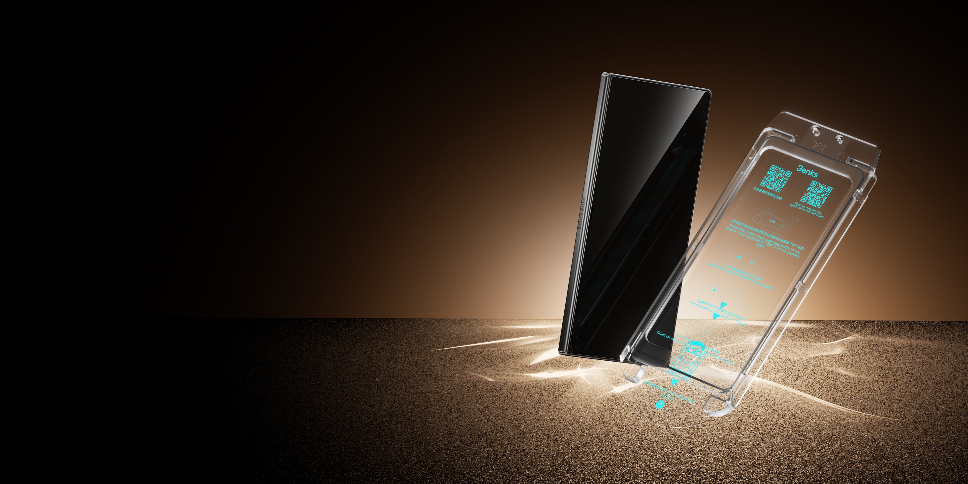 Benks GlassWarrior AR screen protector for Samsung Galaxy Z Fold 8 Ultra — product image 7 JPG