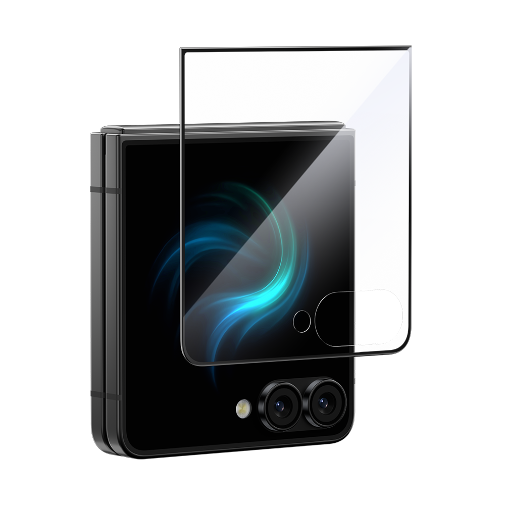 GlassWarrior HD Screen Protector for Samsung Galaxy Z Flip 7, ultra-clear film with scratch and shatter protection