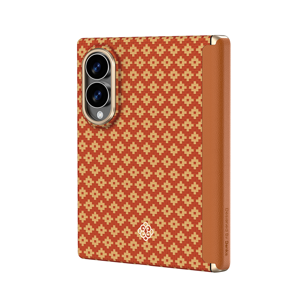 [Grand Combo] ArmorGrid Air Fortune Orange Case built with Kevlar® for Samsung Galaxy Z Fold 8