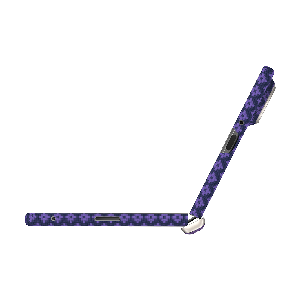 [Grand Combo] ArmorGrid Air Purple Case built with Kevlar® for Samsung Galaxy Z Fold 8 Ultra