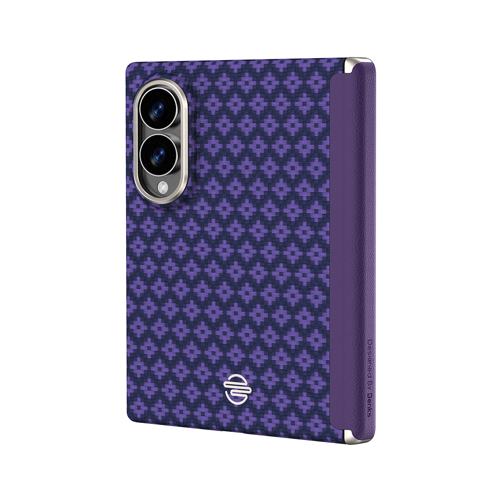 [Grand Combo] ArmorGrid Air Purple Case built with Kevlar® for Samsung Galaxy Z Fold 8