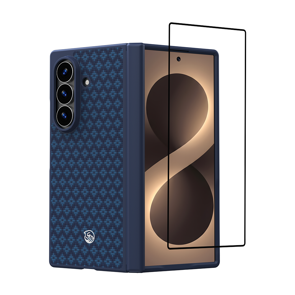 [Grand Combo] ArmorGrid Pro Beyond Blue Kevlar® Case for Samsung Galaxy Z Fold 8 Ultra
