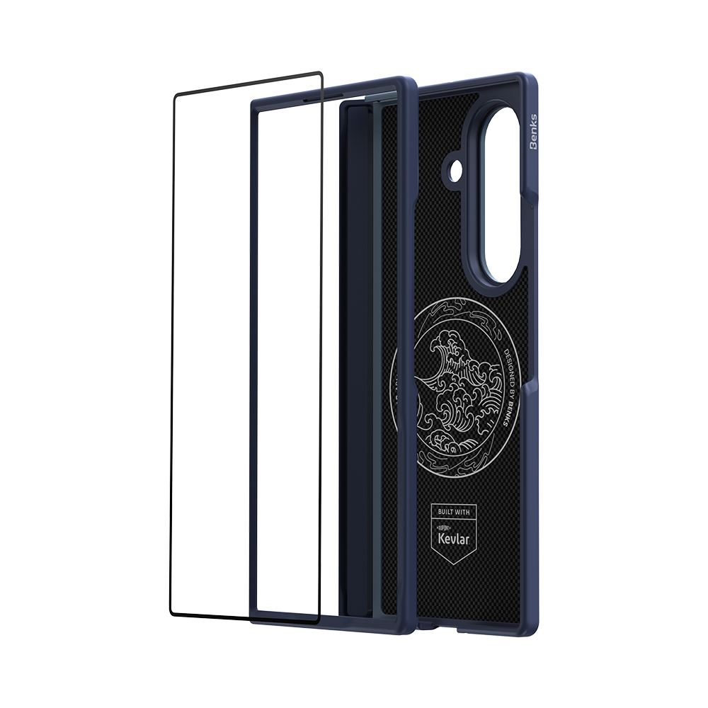 [Grand Combo] ArmorGrid Pro Beyond Blue Kevlar® Case for Samsung Galaxy Z Fold 8 Ultra
