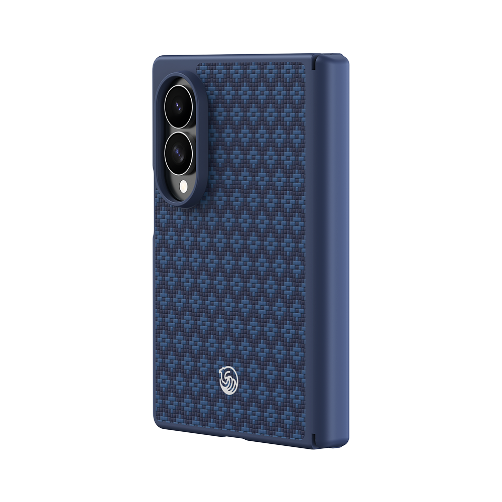 [Grand Combo] ArmorGrid Pro Azure Blue Kevlar® Case for Samsung Galaxy Z Fold 8（(Wide Fold · Dual Camera)）