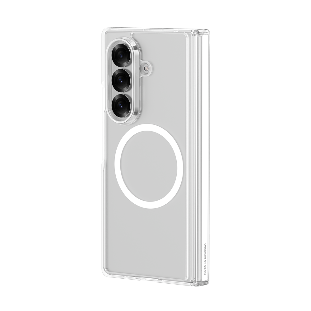Samsung Galaxy Z Fold 7 crystal case hinge axis protection open position