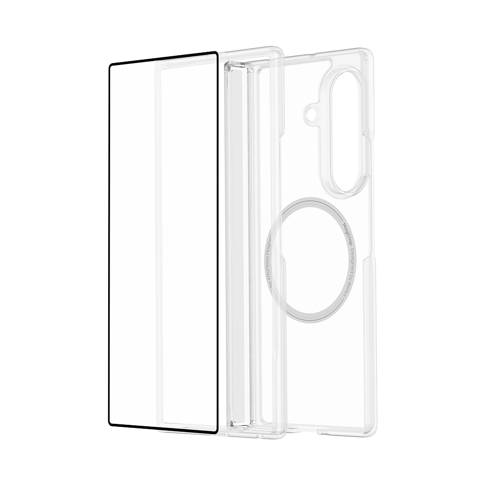 Samsung Z Fold 7 Grand Combo crystal back shell and screen protector set